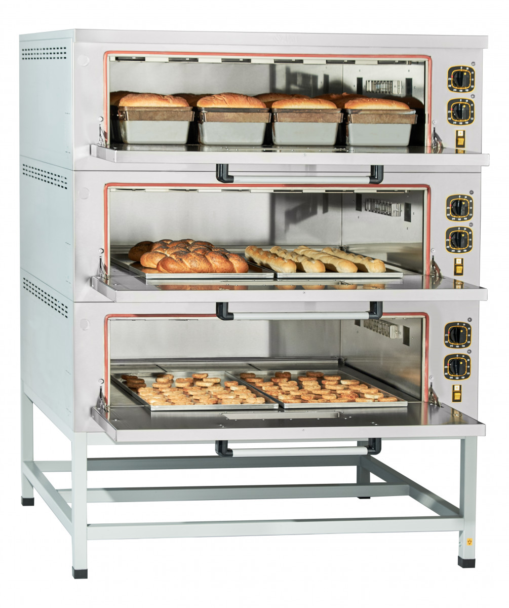 Шкаф пекарский подовый электрический (оцин, сталь) ABAT ЭШП-3 Машины посудомоечные